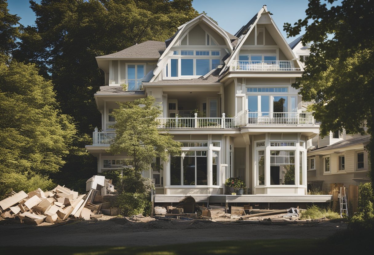 A sunny beachside house being renovated by ELJ contractors in Toronto