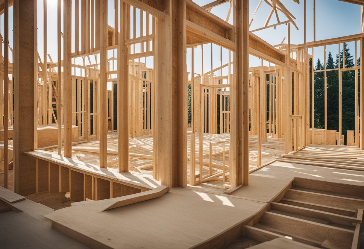 A new home under construction in the Toronto area by ELJ Contracting